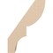 Ekena Millwork 5-inch W x 10-inch D x 14-inch H Ridgewood Rough Cedar Woodgrain TimberThane Knee Brace, Primed BRCUR05X10X14RIDRCPR - alternate 4